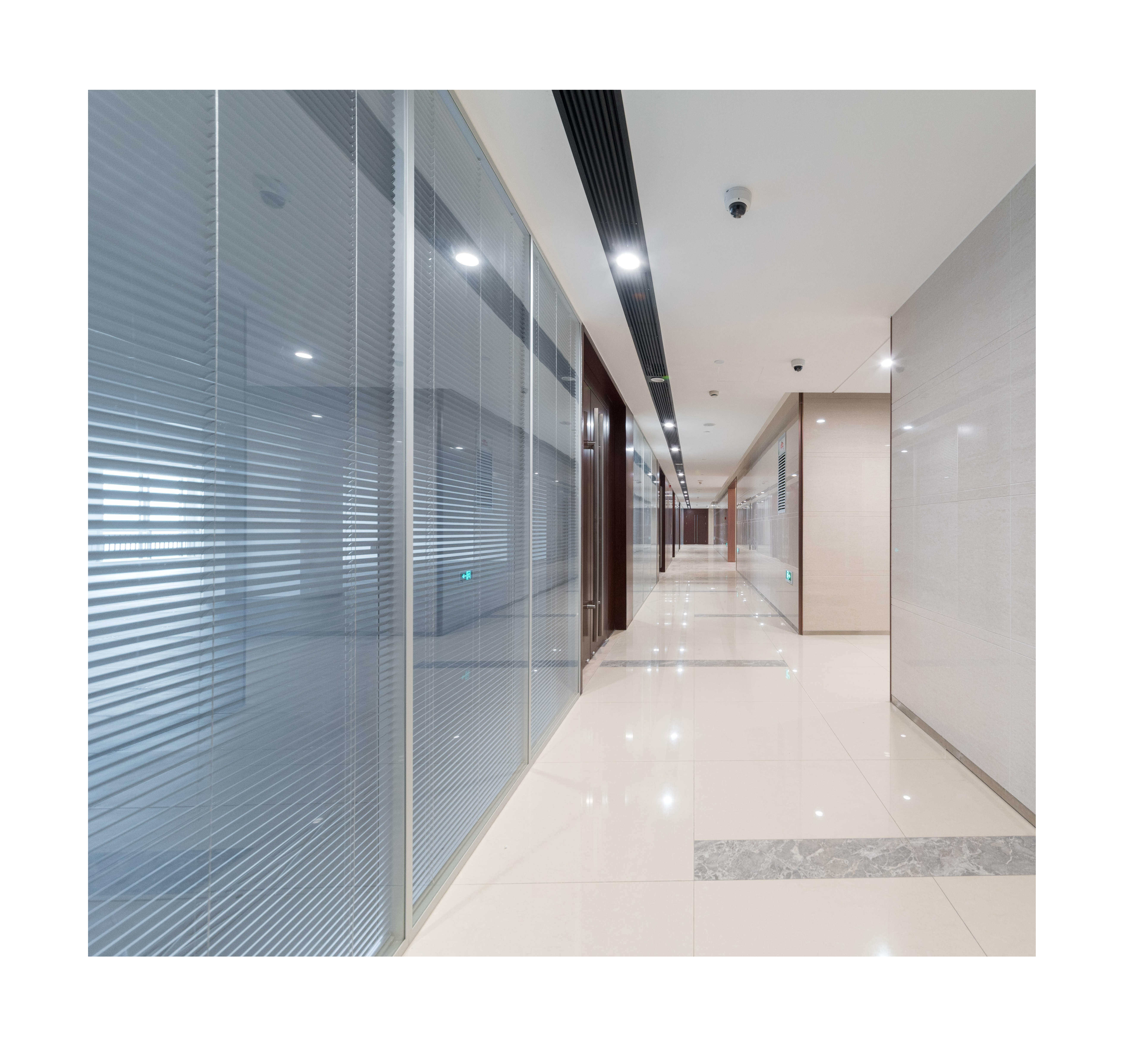 steel panel frosted glass wall modern conference office cubicles