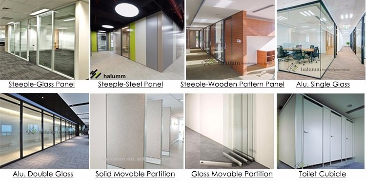 modern glass wood partition design  office interior design modular soundproof office partition glass partition