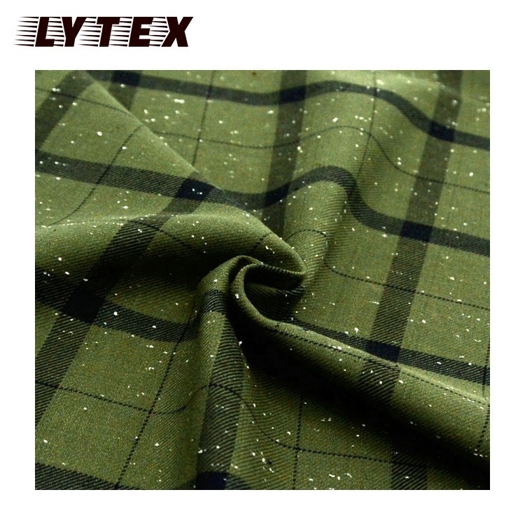 99% cotton 1% polyester yarn dyed color neps shirting fabrics from nantong textiles mill