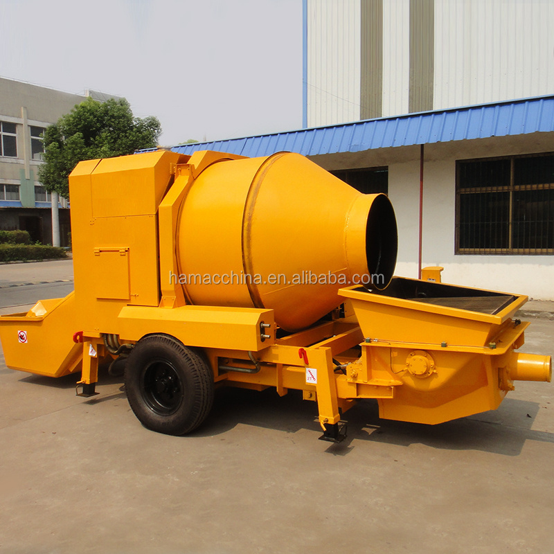 mixer pump truck Germany small size site concrete mixer pump truck mounted concrete mixer pump