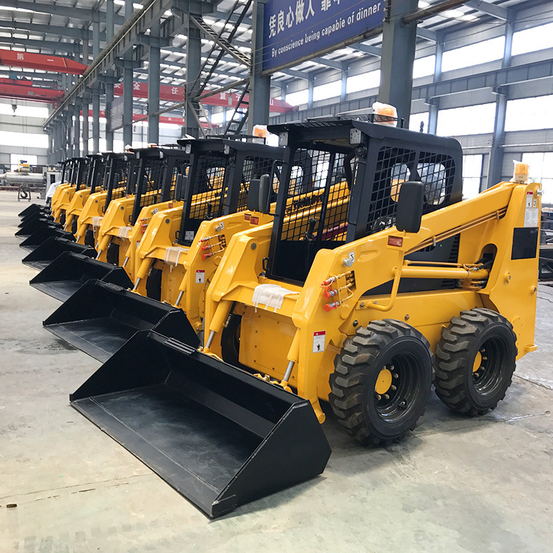 mobile skid steer front loader diesel 500kg 700kg 850kg 950kg small cat power wheels Skid Steer Loaders china