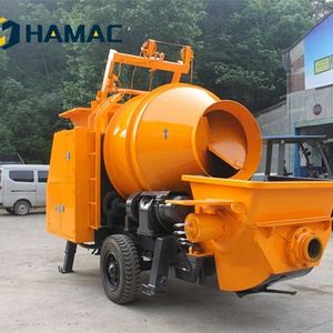 Best Price HAMAC trailer mounted mobile portable cement Concrete Mixer With Pump