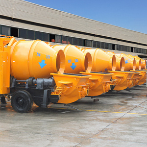 truck mounted concrete mixer pump small site trailer concrete mixer pump mobile diesel C3 concrete mixer pump