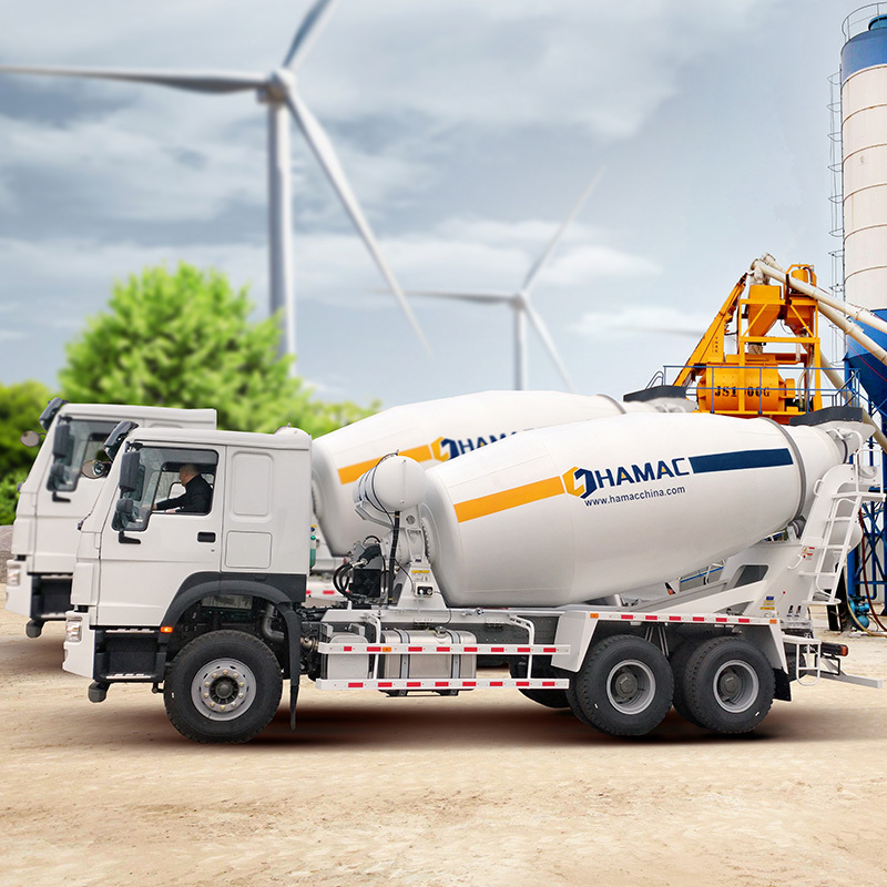 HAMAC 190lm/W high efficient 3 yard price mobile concrete truck for sale concrete mixer