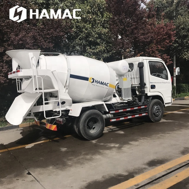 HAMAC 190lm/W high efficient 3 yard price mobile concrete truck for sale concrete mixer