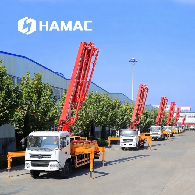 38m truck-mounted concrete mixer and pump truck china concrete pump truck mounted concrete mixer pumps