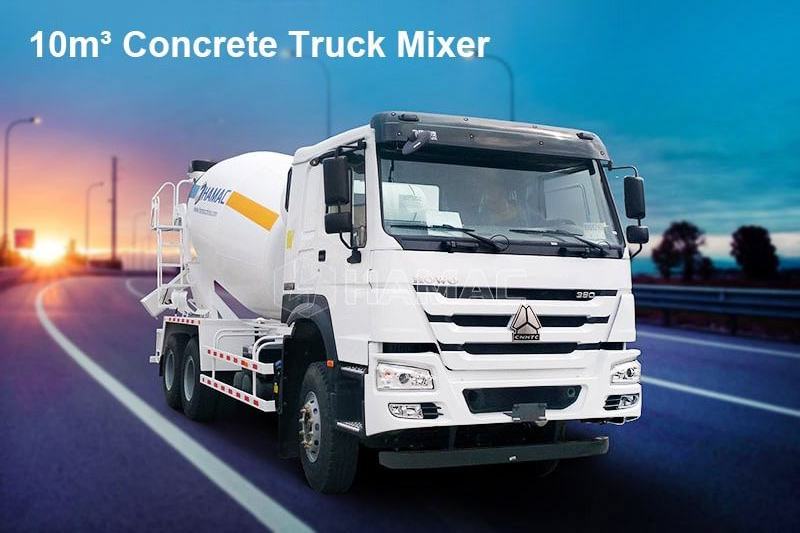 HAMAC 190lm/W high efficient 3 yard price mobile concrete truck for sale concrete mixer