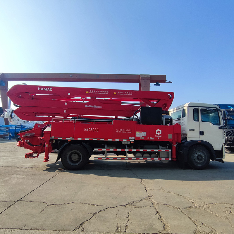 38m truck-mounted concrete mixer and pump truck china concrete pump truck mounted concrete mixer pumps