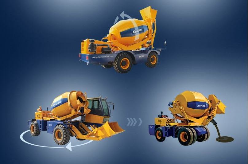 3.5 m3 mobile concrete mixer with carmix ajax firori self loading concrete mixer truck for sale