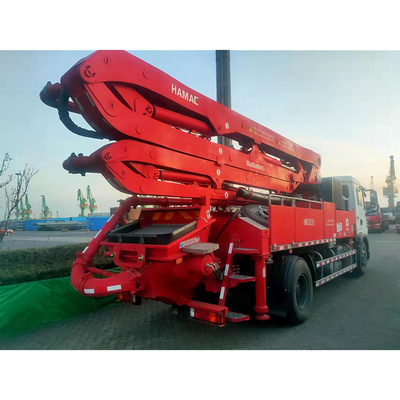 38m truck-mounted concrete mixer and pump truck china concrete pump truck mounted concrete mixer pumps