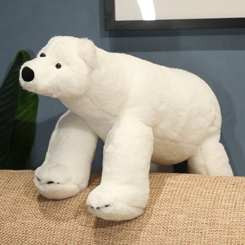 Wholesale New Design White Polar Bear plush toy with Scarf stuffed Soft Toy  Plush White Bears