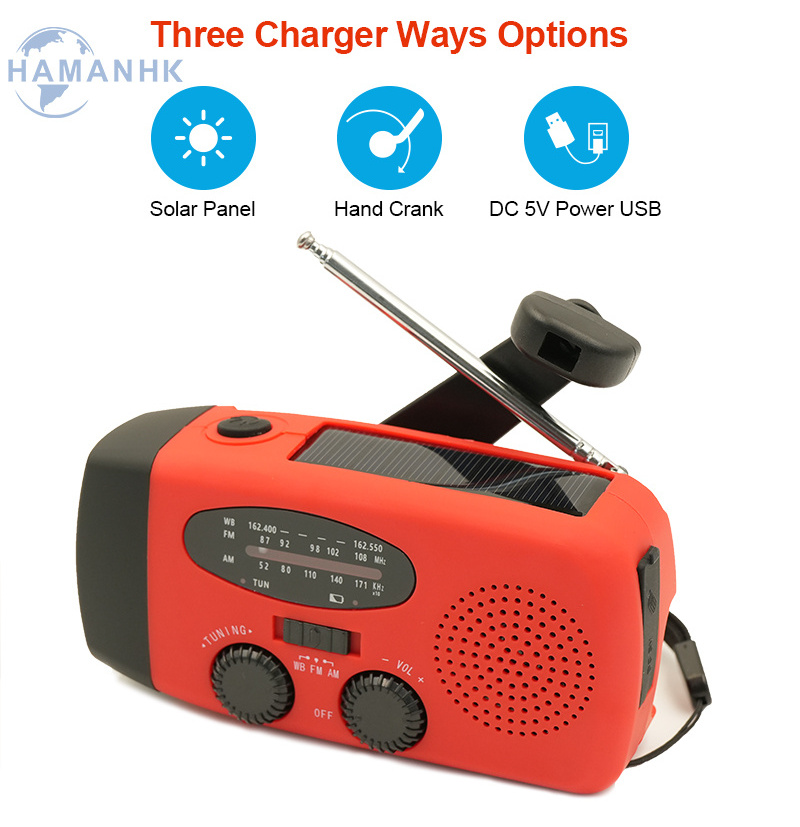 Survival Kits Outdoor Emergency radio portable radio hand crank generator hand crank emergency radio