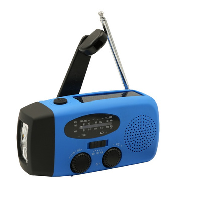 portable mini AM FM NOAA Survival Kits Outdoor Emergency radio with hand crank solar and USB phone charger