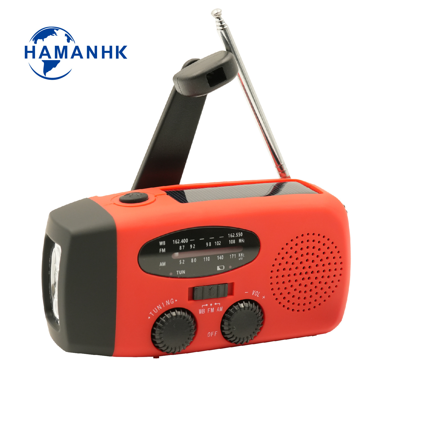 portable mini AM FM NOAA Survival Kits Outdoor Emergency radio with hand crank solar and USB phone charger