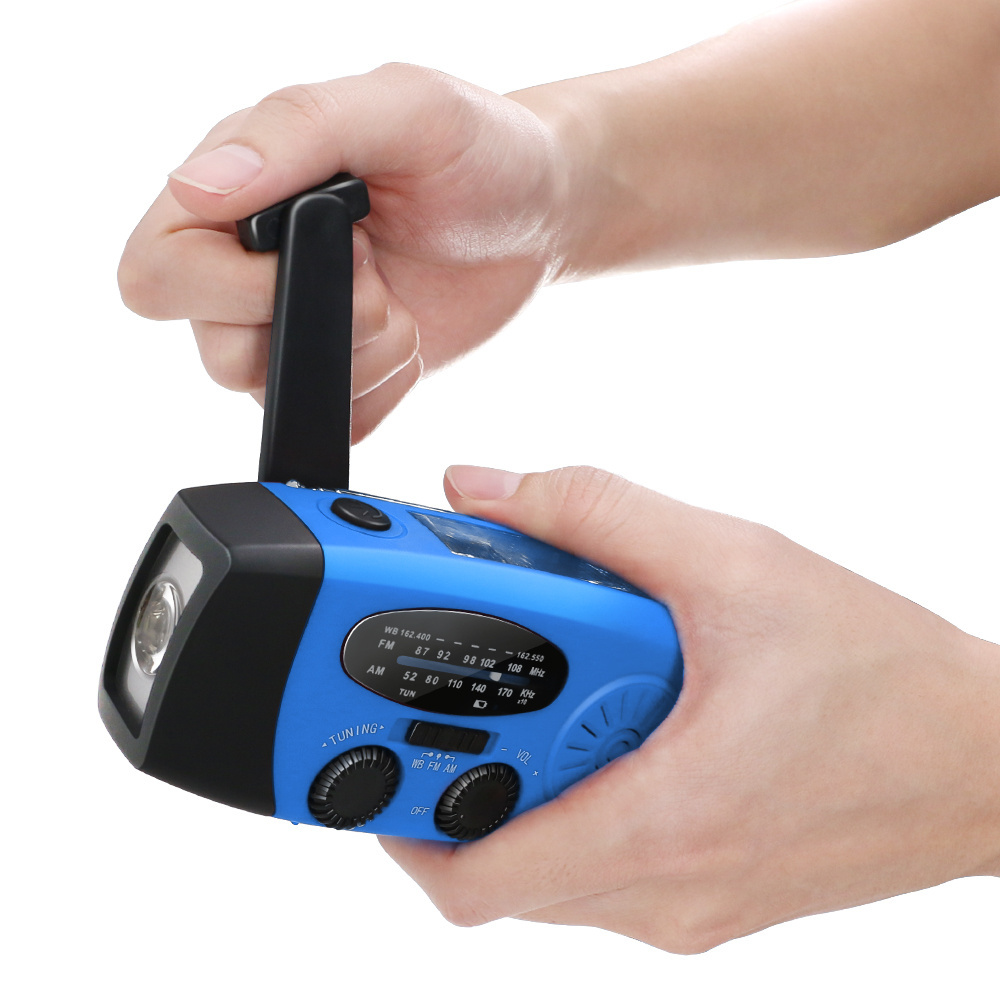 HAMAN Factory direct sale with Best Price survival Kits MINI Portable Hand Crank Am Fm NOAA Solar emergency Radio