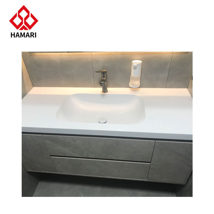 Custom pedestal basin hand wash basin bathroom artificial stone granite basin