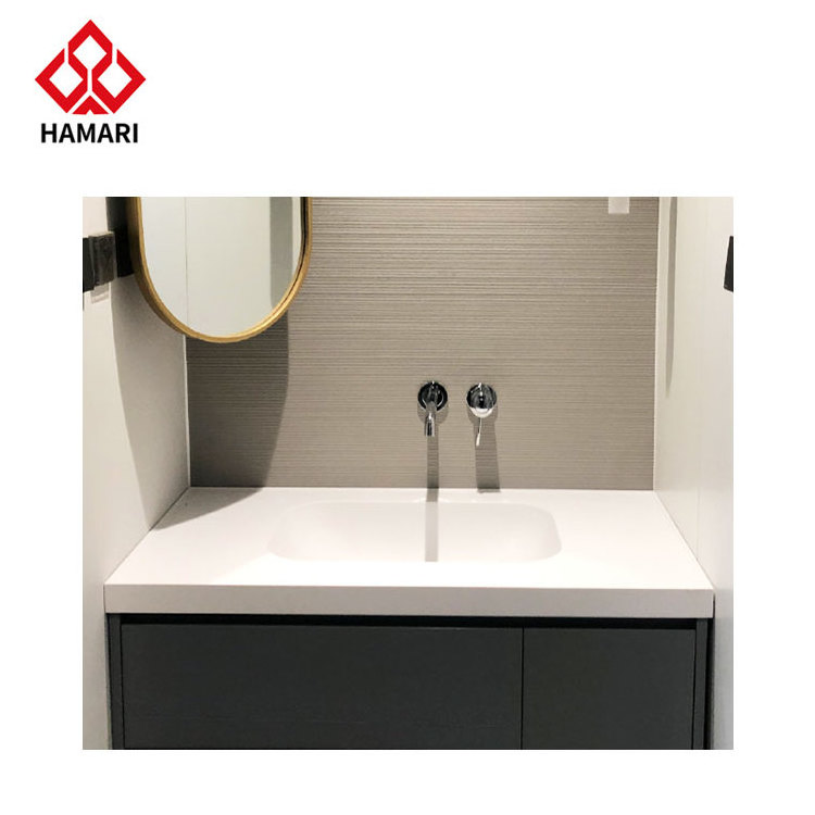 Custom pedestal basin hand wash basin bathroom artificial stone granite basin