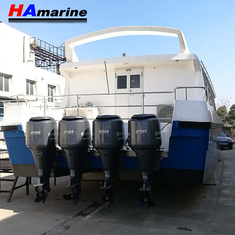 HA1800 FRP high speed Catamaran sightseeing passenger boat coastal shelter tourism pleasure transportation boat