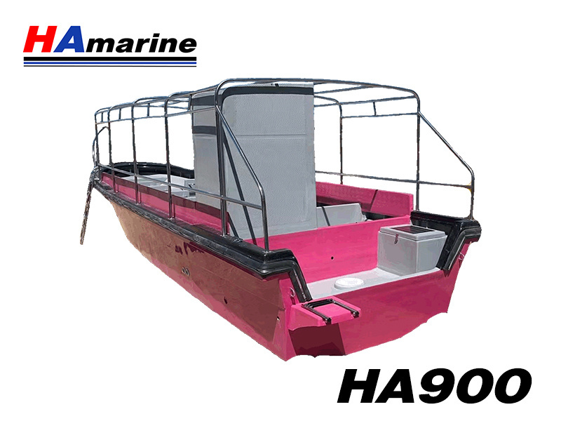 HA900 Tourism Bus water taxi boat high speed passenger boat economical and durable 9m FRP boat