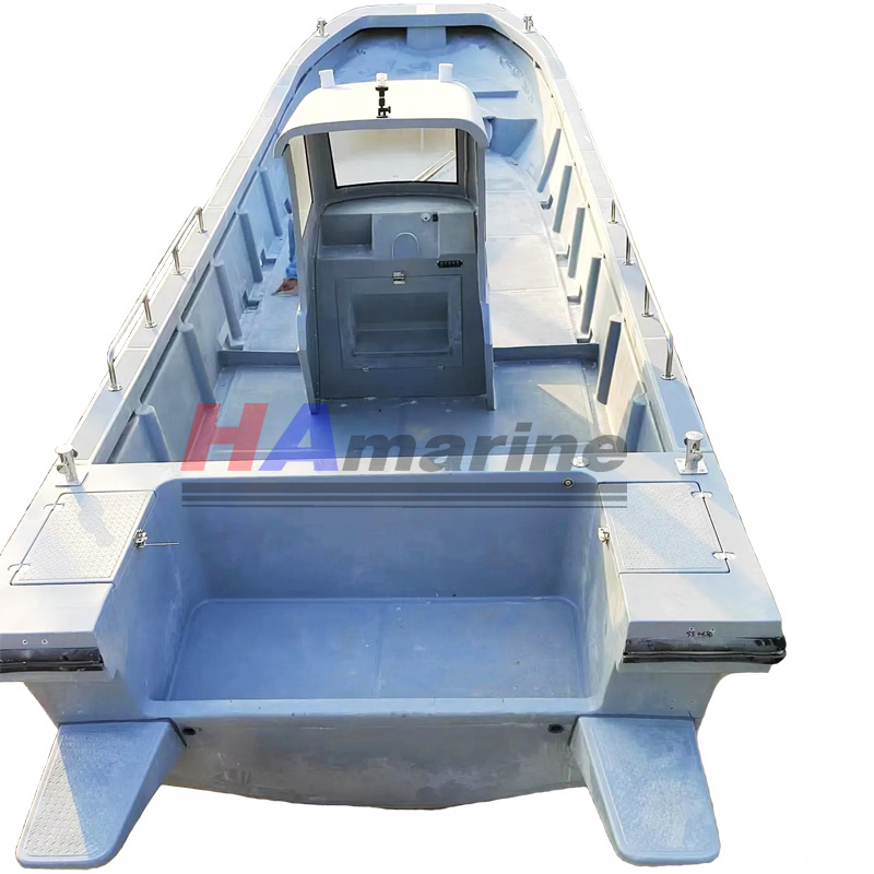 HA900  9m Fiberglass high speed fishing boat same as panga boat economy FRP work boat for Coastal sheltered