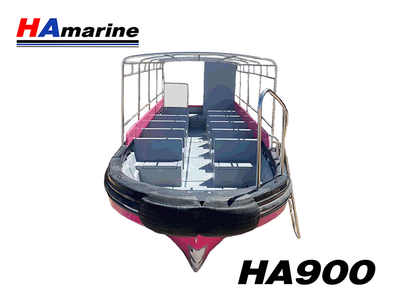 HA900 Tourism Bus water taxi boat high speed passenger boat economical and durable 9m FRP boat