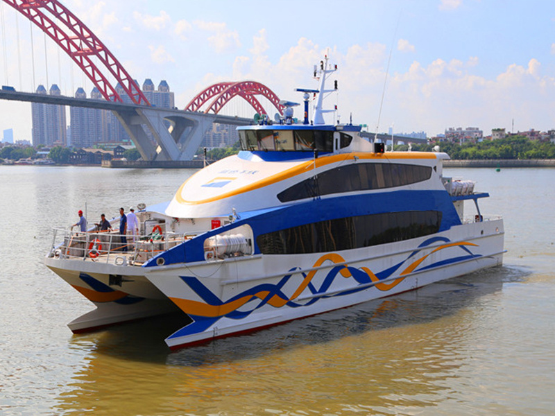 35m High Speed Catamaran sightseeing aluminum Passenger Boat commercial island transportation 200 passengers