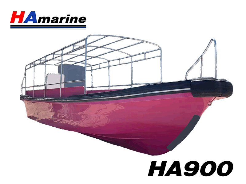 HA900 Tourism Bus water taxi boat high speed passenger boat economical and durable 9m FRP boat