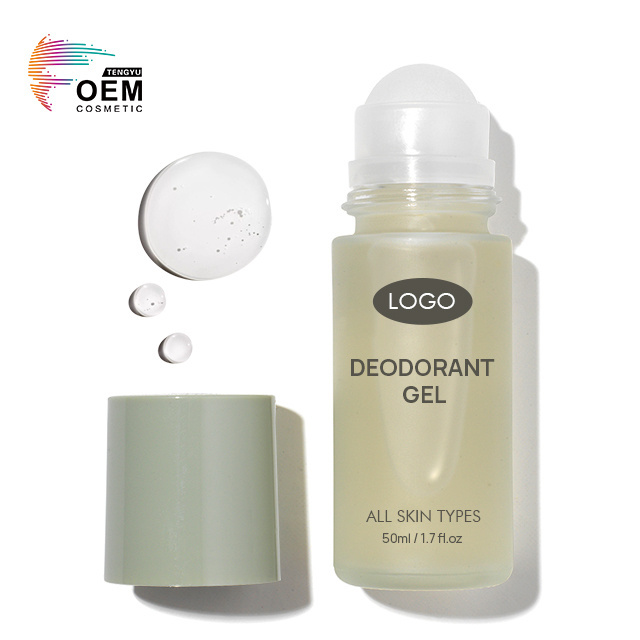 OEM ODM Women Men Body Chamomile Extract Gel Deodorant Stick Roll On Antiperspirant Deodorant Gel With5 AHA And Niacinamide