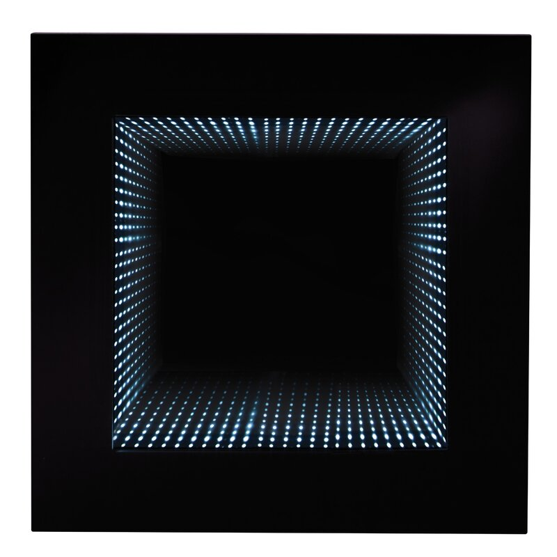 Rectangle Tunnel Mirror With Stainless Steel Back Case For Livingroom Bathroom Bedroom Decorative LED Infinity Mirror