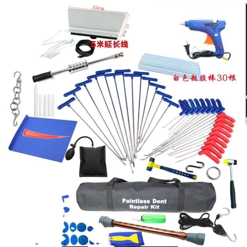 car dent removal tools kit  Car Body Dent Puller  Push Hooks rod kit slide hammer dent lamp glue gun