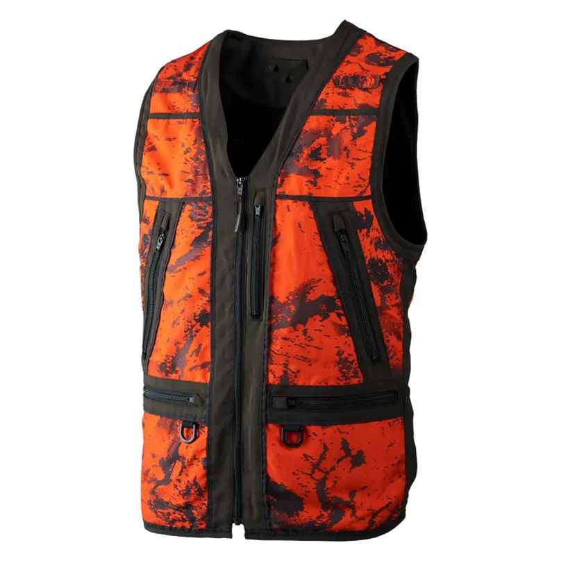 Top Quality Men's Camo Upland Blaze Orange Hunting Vest Latest Hot Selling New Camo Vest Dependable Majestic Hunting Vest