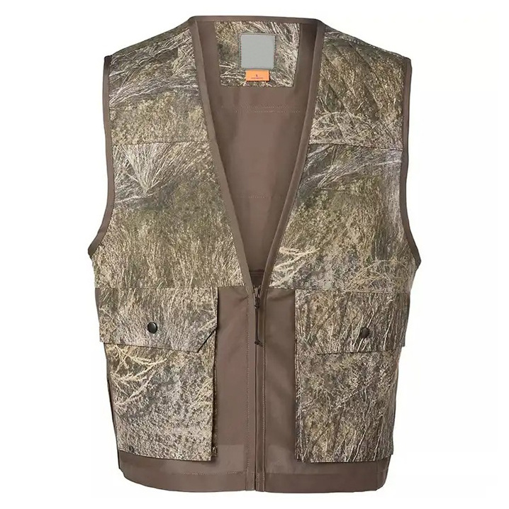 Hot Selling High Quality Blaze 3D Camo Hunting Clothes Men's Warm Reversible Padded Vest for Hunting