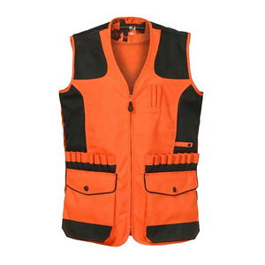 High Quality Upland Hunting Vest Blaze Orange and Tan Blinds & Camouflage Material Briar Proof Game Custom