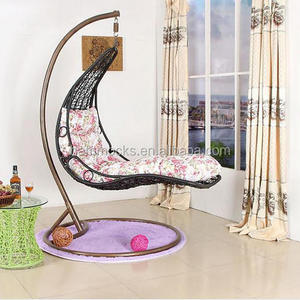 Rattan hanging chair/garden swing chairs /indoor swing chair with stand