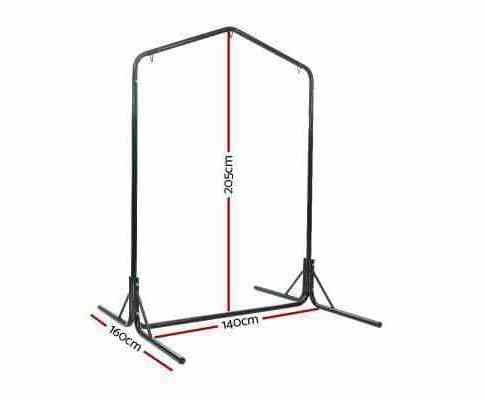 Outdoor 2 Person Swing Chair Stand Double Steel Frame Hammock Chair Stand