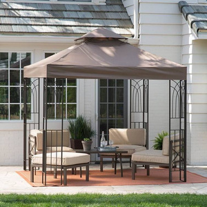 Prairie Grass 8 x 8 ft/10x10 ft. Metal Garden Line Heavy Duty Gazebo Canopy