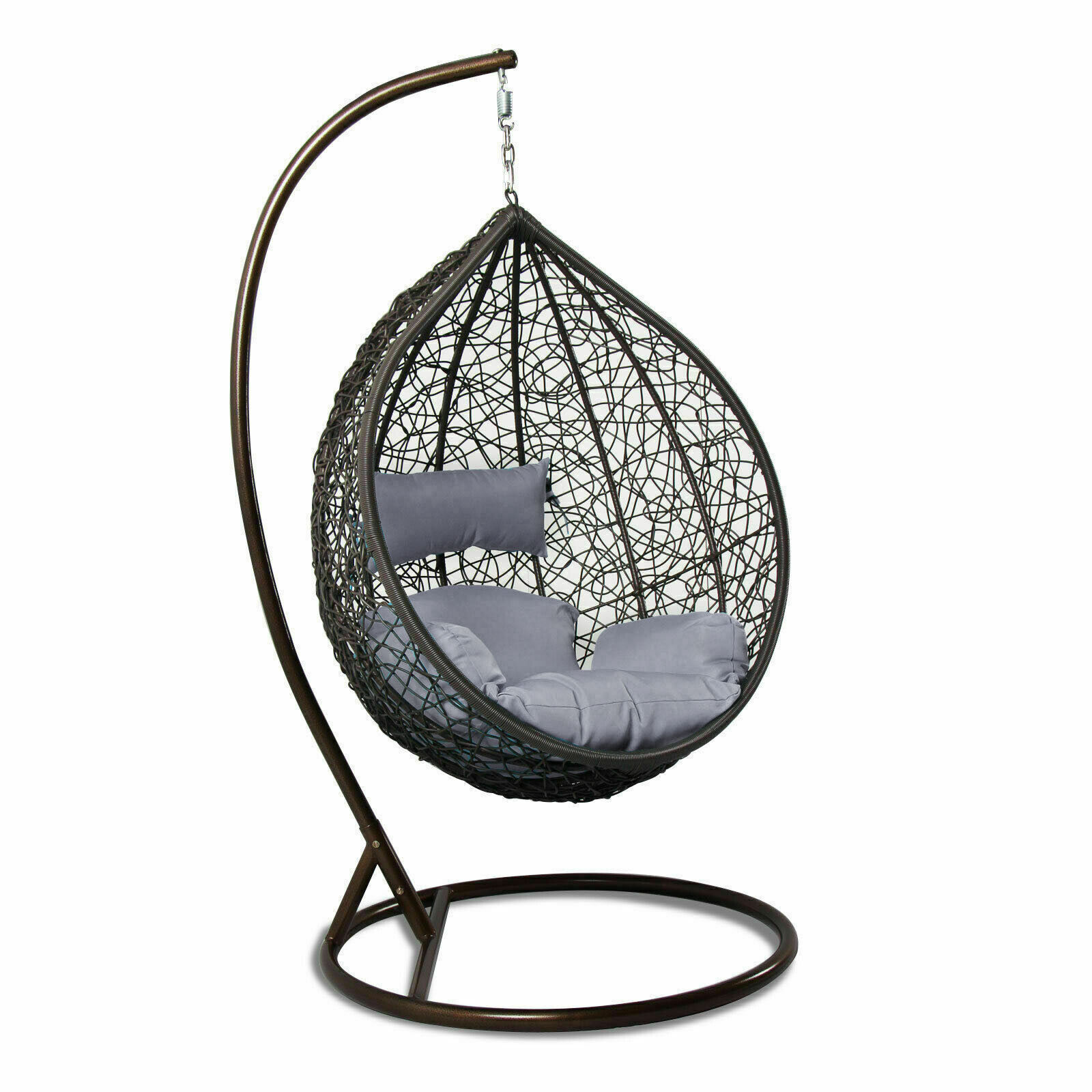 Indoor Outdoor Hanging Egg Chair with Stand Egg Swing Hammock Chair with Stand