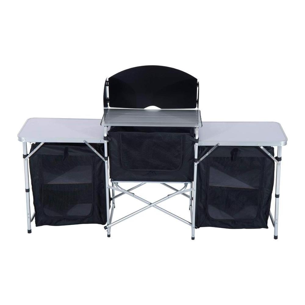 Outdoor Portable Fold-Up Camping Kitchen Table