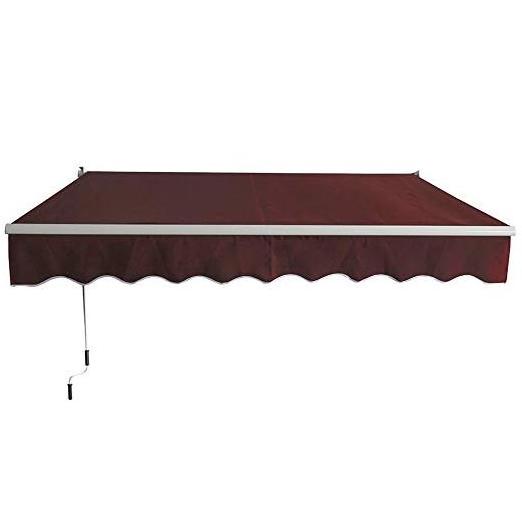 Patio Side Awning Retractable Aluminum Patio Deck Awning Cover, Canopy, Sunshade