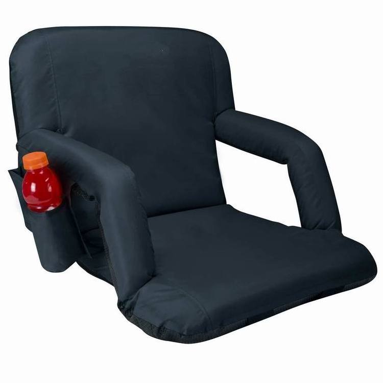 Best Extra Wide Stadium Seat with cup holder for Bleachers or Benches - Enjoy Padded Cushion Backs and Armrest Support