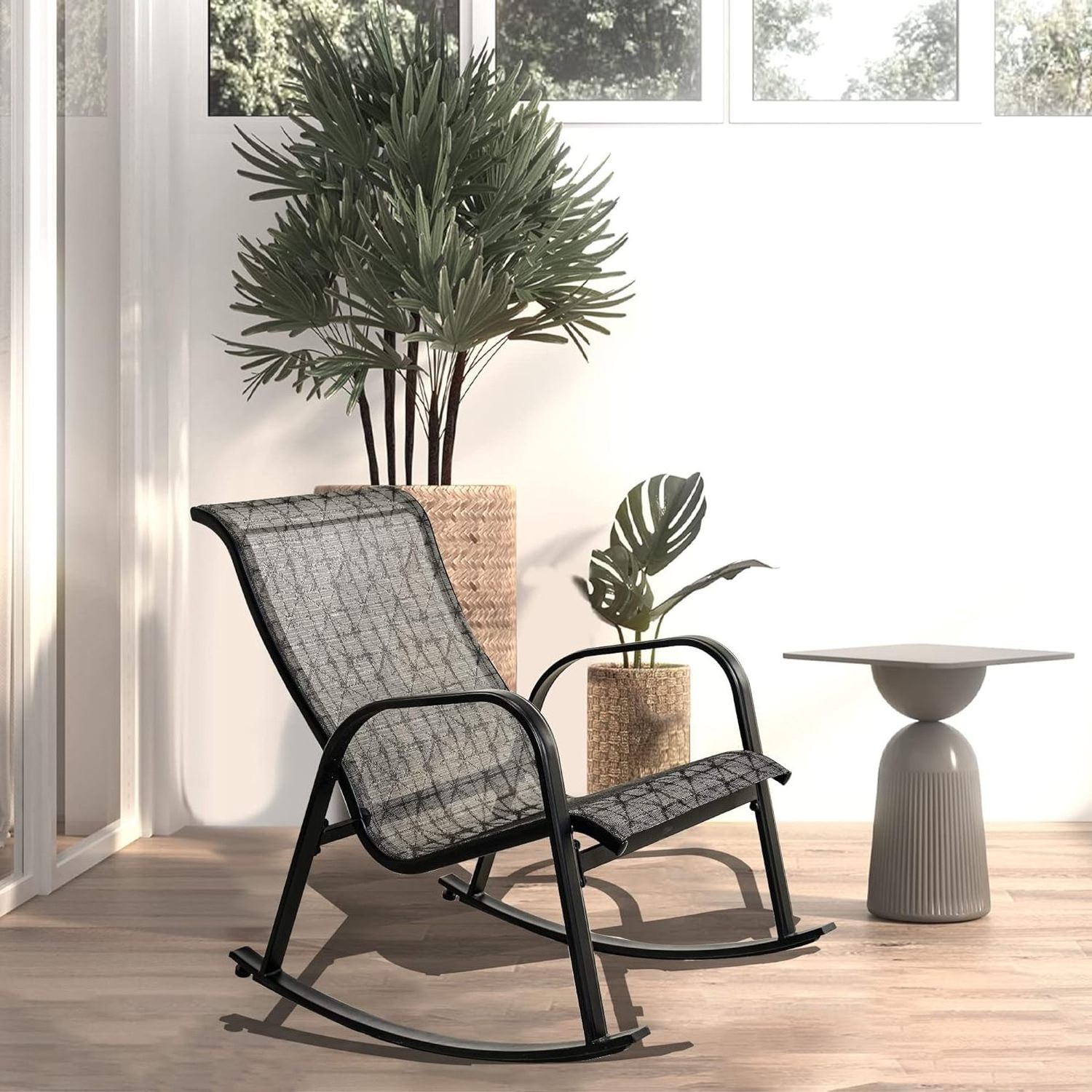 Reclining cool mesh rocker discount
