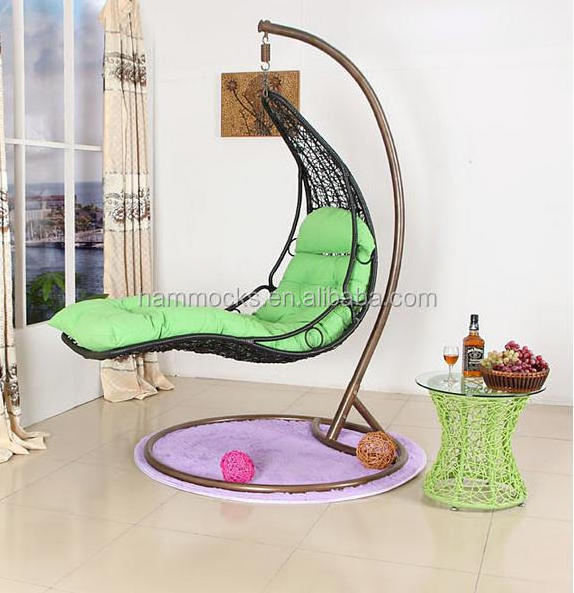 Rattan hanging chair/garden swing chairs /indoor swing chair with stand