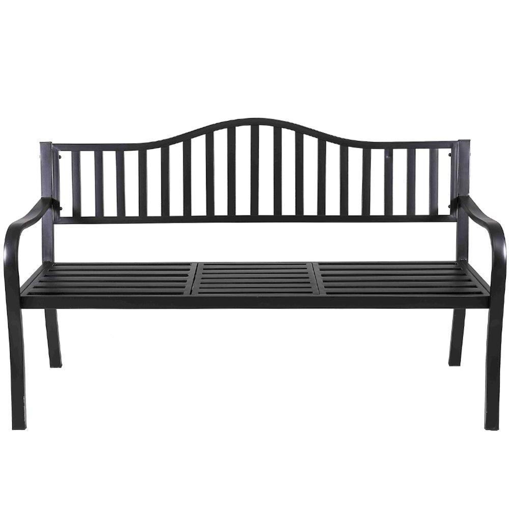 Garden Indoor Mental Bench for 2 Person Outdoor Patio Chair with Middle Table