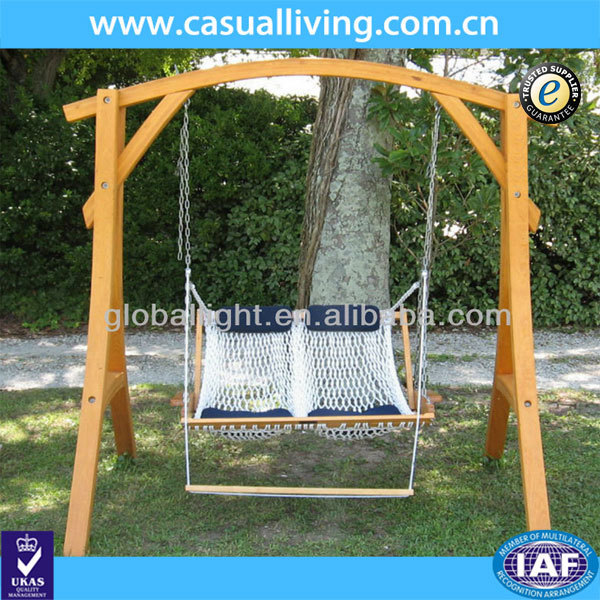 outdoor wooden swings for adults