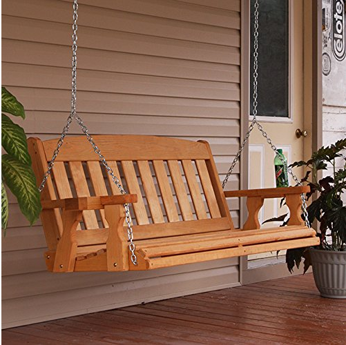 outdoor wooden swings for adults