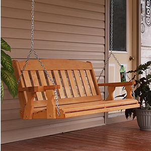 outdoor wooden swings for adults