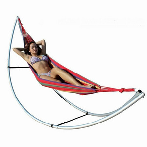 Folding Beach Hammock Portable Foldable Aluminum Folding Hammock Stand for Outdoors