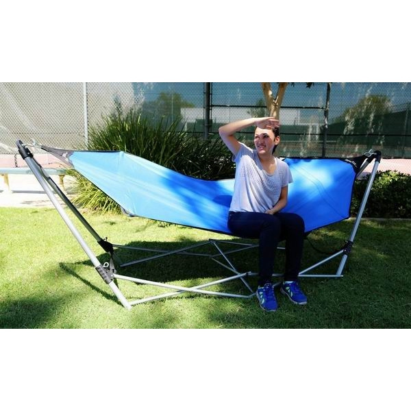 Hot selling camping folding portable hammock with stand with carry bag