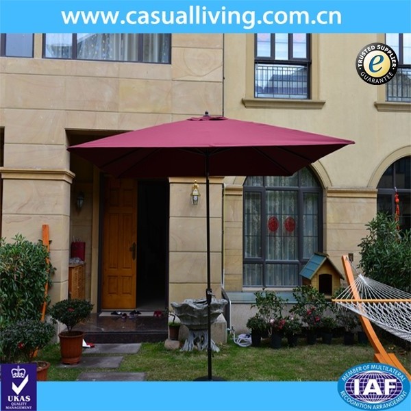 Hot selling patio umbrella garden 3x3 square umbrella 4x4