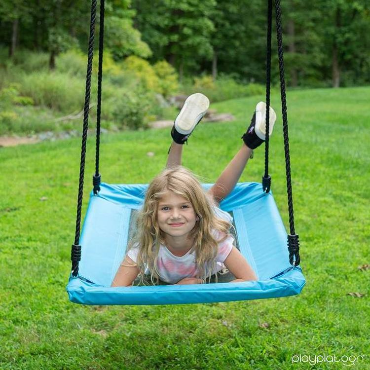 Outdoor Tree Swing for Kids & Adults - Rectangle Swing 40 x 30 Inches for children